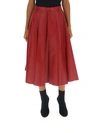 ALEXANDER MCQUEEN ALEXANDER MCQUEEN PLEATED MIDI SKIRT