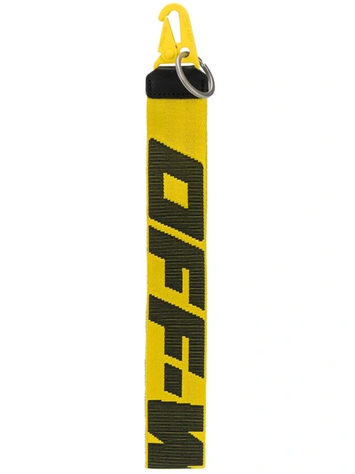Off-white Clasp Keychain - 黄色 In Yellow