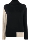 MM6 MAISON MARGIELA COLOUR-BLOCK KNITTED JUMPER