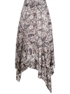 ISABEL MARANT ÉTOILE EDA PAISLEY PRINT MIDI SKIRT