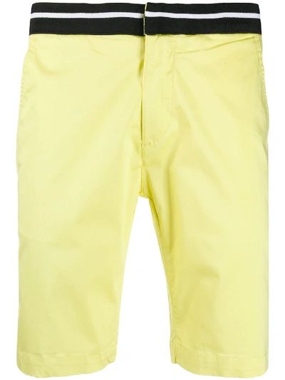 Karl Lagerfeld Elasticated Chino Shorts In Yellow