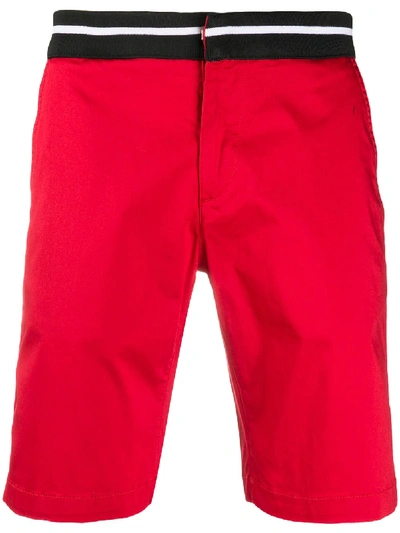 Karl Lagerfeld Elasticated Chino Shorts In Rot