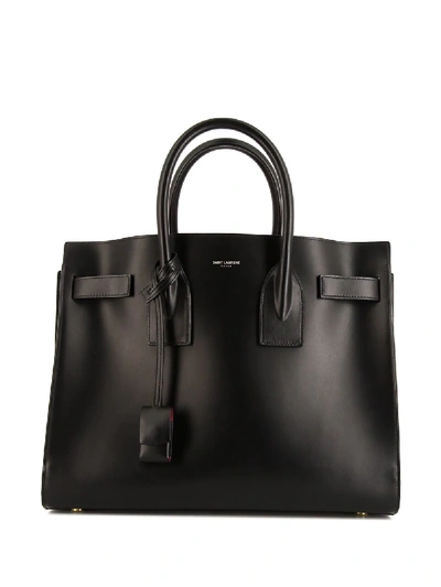 Pre-owned Saint Laurent Sac De Jour Handbag In Black