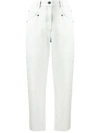 LUISA CERANO HIGH-WAISTED CROPPED JEANS