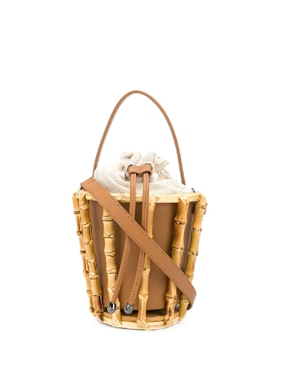 Weekend Max Mara Bamboo Bucket Bag In Brown