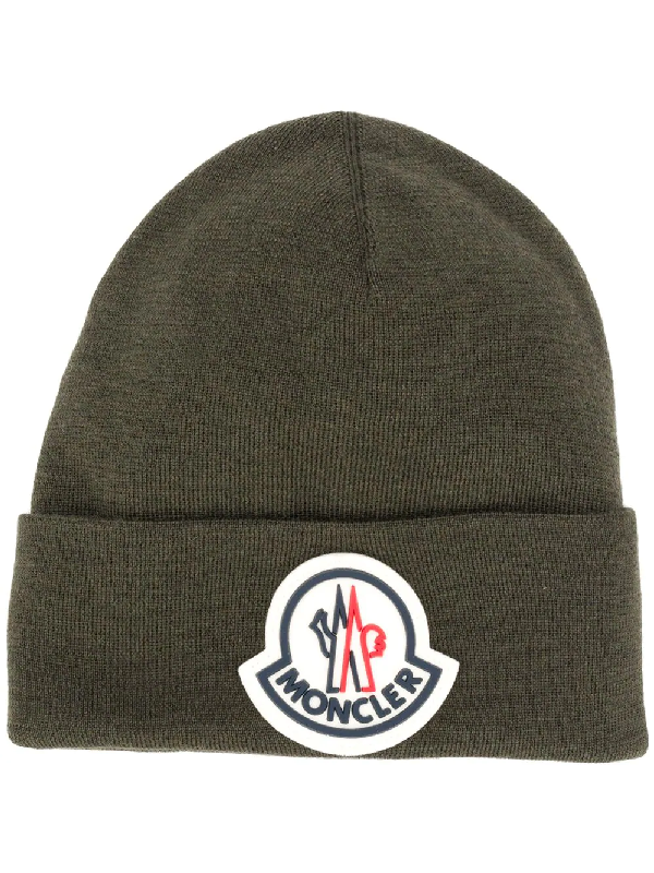 green moncler beanie