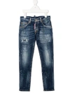 DSQUARED2 DISTRESSED SKINNY JEANS