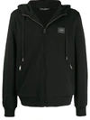 DOLCE & GABBANA COTTON HOODIE BLACK,36230775