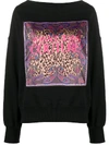 VERSACE JEANS COUTURE CONTRAST LOGO SWEATSHIRT