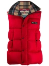 DSQUARED2 LOGO-PATCH PADDED GILET