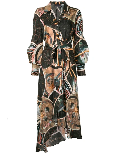 Ginger & Smart Astrology Wrap Dress In Multicolour