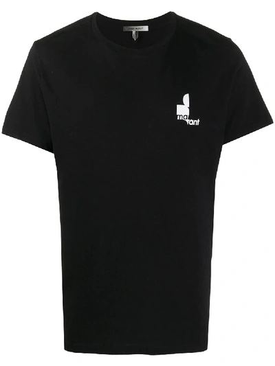 Isabel Marant T-shirt Zafferh Aus Baumwolle Mit Logo In Black