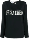 Alberta Ferretti Life Is A Dream Blouse In Black In Black