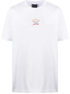 Paul & Shark Crew Neck Printed Logo T-shirt In White