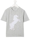 STELLA MCCARTNEY HORSE PATCH CREW-NECK T-SHIRT