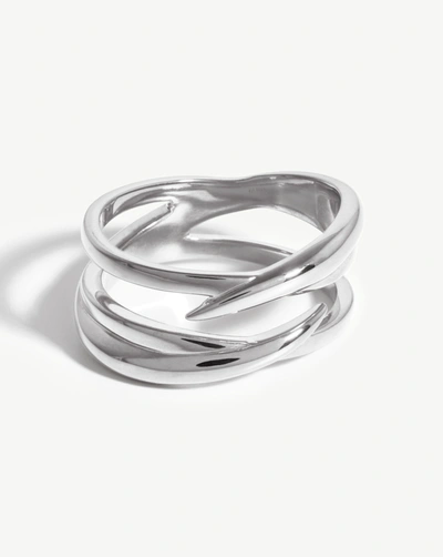 Missoma Claw Entwine Ring In Silver