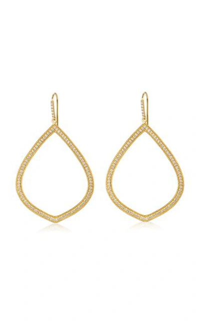 Amrapali Chandni 18k Yellow-gold And Diamond Teardrop Earrings
