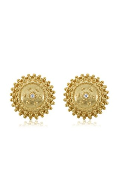 Amrapali Women's Heritage Orb 18k Yellow Gold Diamond Earrings