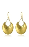 AMRAPALI WOMEN'S KALIKA OPEN 18K YELLOW-GOLD AND DIAMOND RAINDROP EARRINGS,828559