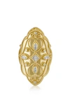 AMRAPALI WOMEN'S PRIYA 18K YELLOW-GOLD AND DIAMOND MARQUIS RING,828566