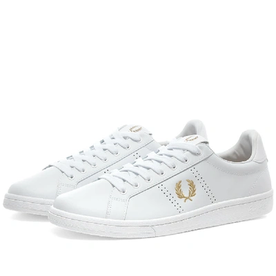 Fred Perry Authentic Spencer Leather Sneaker In White