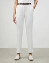 Lafayette 148 Plus-size Finesse Crepe Clinton Ankle Pant In White