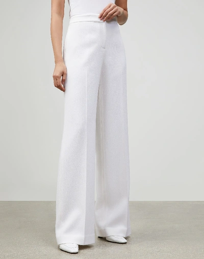 Lafayette 148 Plus-size Dalton Pant In Kindwool Nouveau Crepe In White