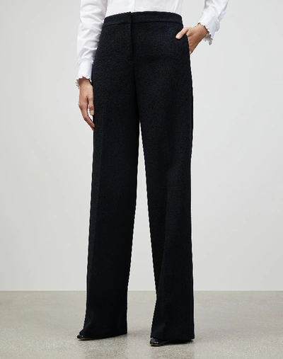 Lafayette 148 Plus-size Responsible Wool Nouveau Crepe Dalton Pant In Navy