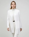 Lafayette 148 Plus-size Nouveau Crepe Marlow Jacket In White