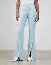 LAFAYETTE 148 CHARISMA CLOTH ROOSEVELT SLIT WIDE-LEG PANT