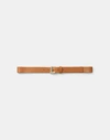 Lafayette 148 Italian Leather Icon Belt In Copper