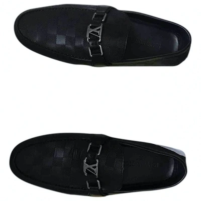 Pre-owned Louis Vuitton Monte Carlo Black Leather Flats