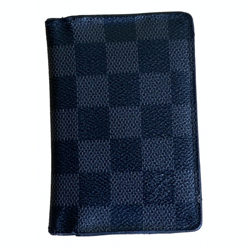Pre-Owned Louis Vuitton Pocket Organizer Black Cloth Small Bag, Wallet & Cases | ModeSens