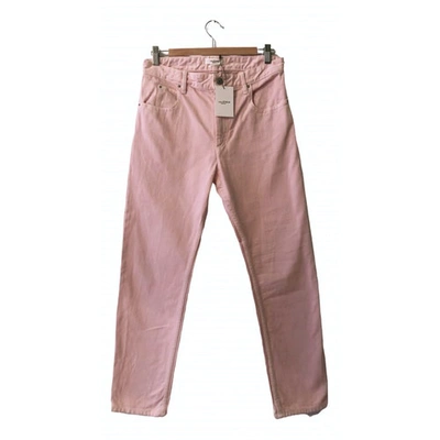Pre-owned Isabel Marant Étoile Pink Cotton Trousers
