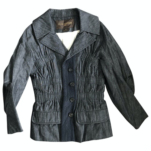 Pre-Owned Louis Vuitton Grey Cotton Jacket | ModeSens