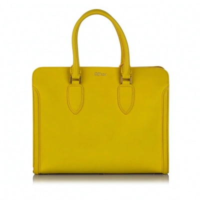 Pre-owned Alexander Mcqueen Yellow Leather Handbag