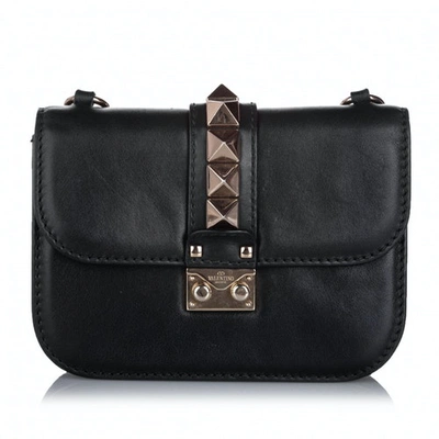 Pre-owned Valentino Garavani Black Leather Handbag