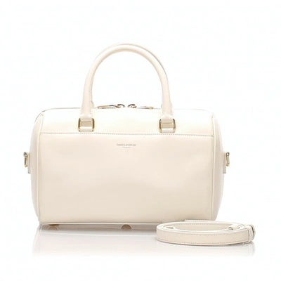 Pre-owned Saint Laurent White Leather Handbag