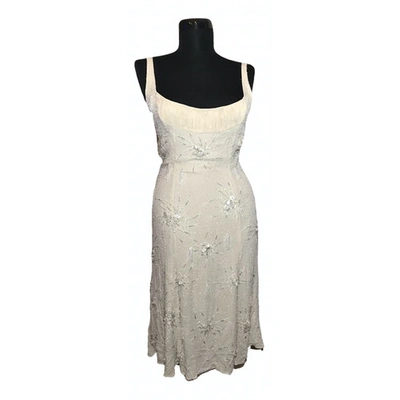 Pre-owned Escada Beige Silk Dress
