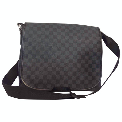 Pre-Owned Louis Vuitton Abbesses Messenger Black Cloth Bag | ModeSens