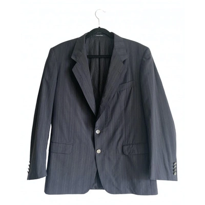 Pre-owned Saint Laurent Navy Wool Jacket