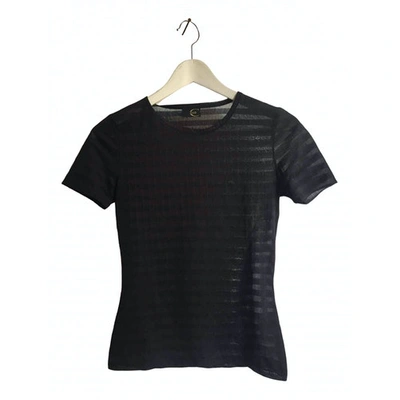 Pre-owned Just Cavalli Black Polyester Top