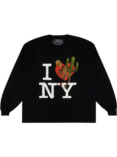 Travis Scott Astroworld I Love Ny Sweatshirt In Black