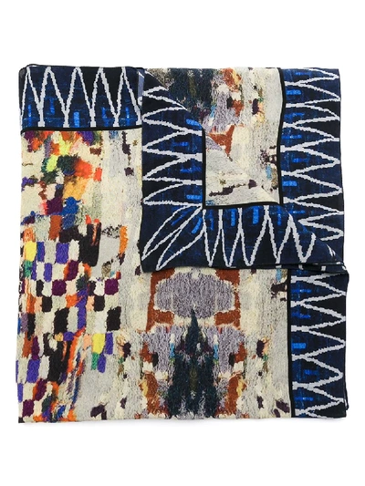 Andrea Marques Silk Printed Scarf In Multicolour