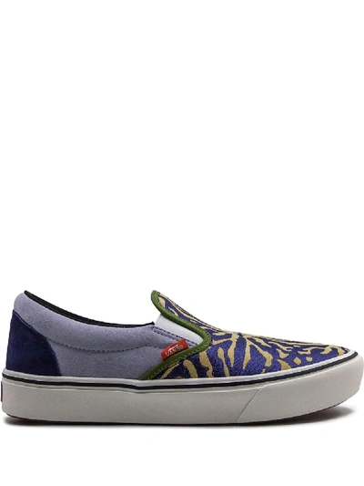 Vans Comfycush Slip-on Sneakers In Blue