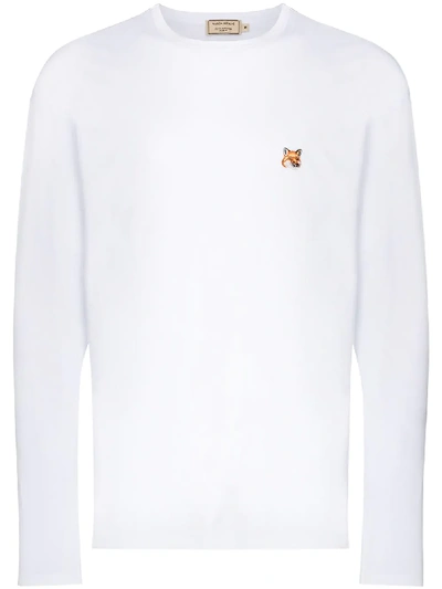 MAISON KITSUNÉ LONG SLEEVE FOX PATCH T-SHIRT