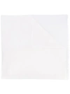 Brunello Cucinelli Sequin-embroidered Cashmere-blend Scarf In White