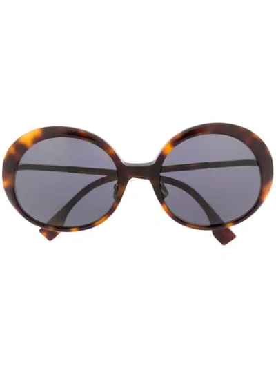 Fendi Ff 0430/s Brown Havana Sunglasses