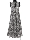SEE BY CHLOÉ FLORAL FLARED MIDI DRESS