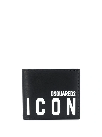 Dsquared2 Be Icon Wallets In Black